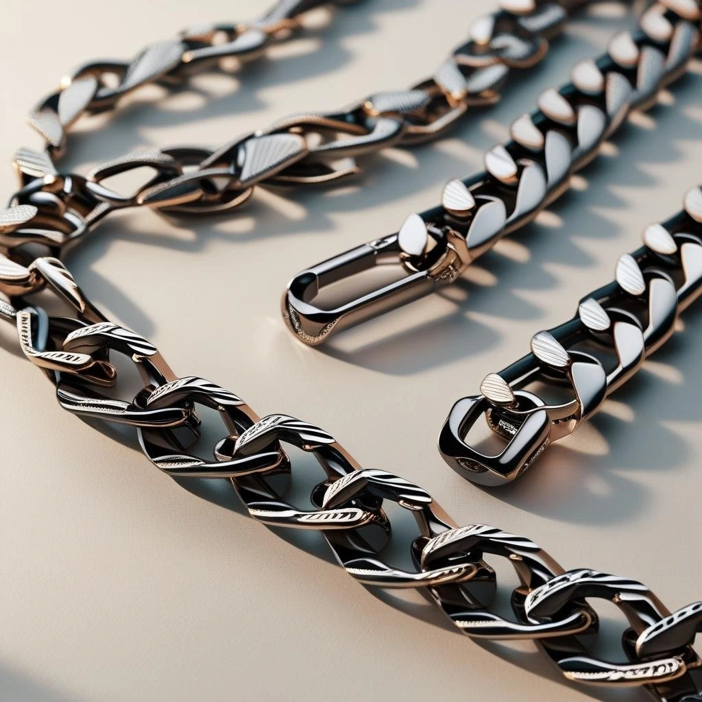 Minimalist gold neck chain worn over a plain T-shirt, part of must-have accessories for men in 2025.