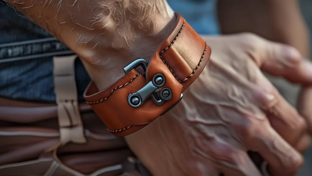 Top 10 bracelets for men – leather cuff style