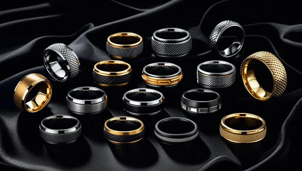 Best rings for men in rose gold tones worn casually at sunset.