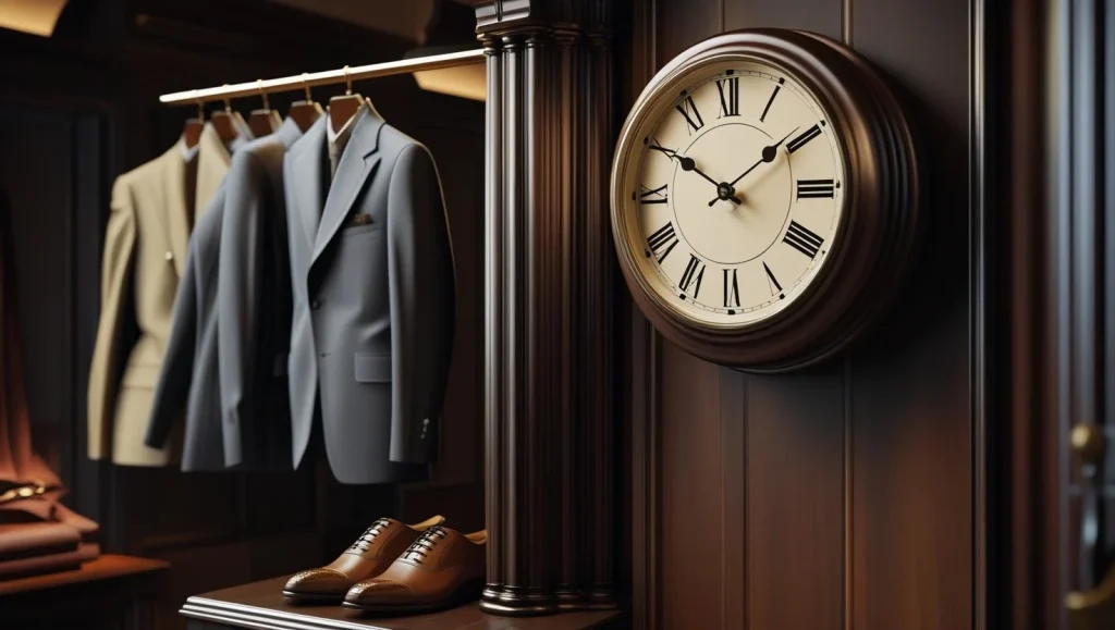 Silent ticking wall watches for gentleman room office

