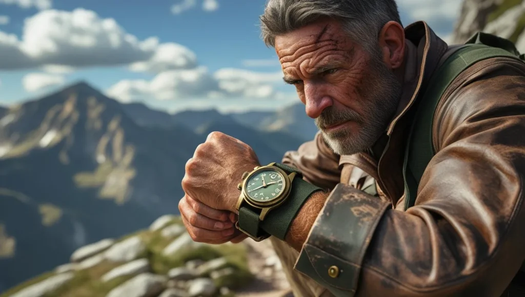 Casual analog watches for men worn with smart-casual outfit

