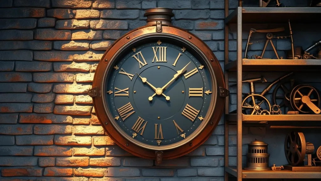 Retro flip clock for a stylish gentleman room

