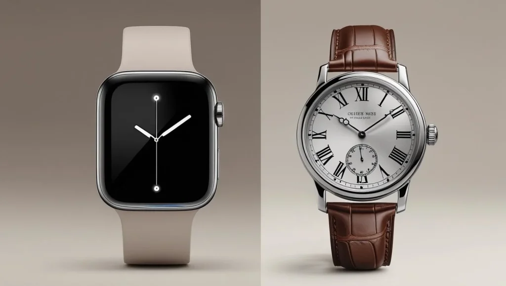 Classic vintage analog watches for men with roman numerals

