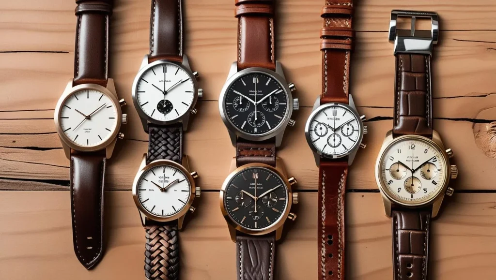 Top analog watches for men in 2025 flat lay comparison

